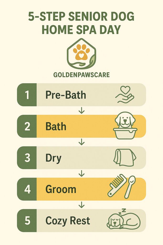 Senior Dog Spa Day at Home