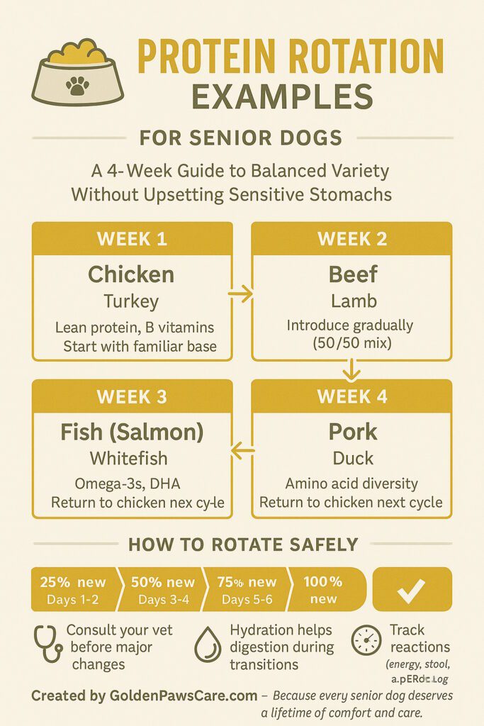 goldenpawscare senior dog protein rotation