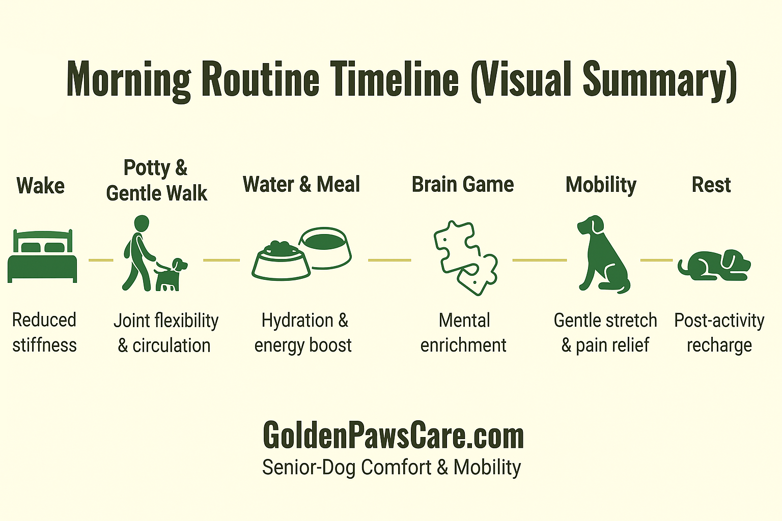 Senior Dog Morning Routine