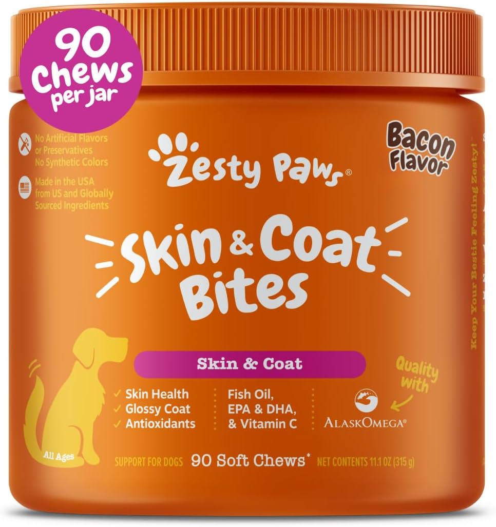 Zesty Paws Collagen Skin & Coat Bites
