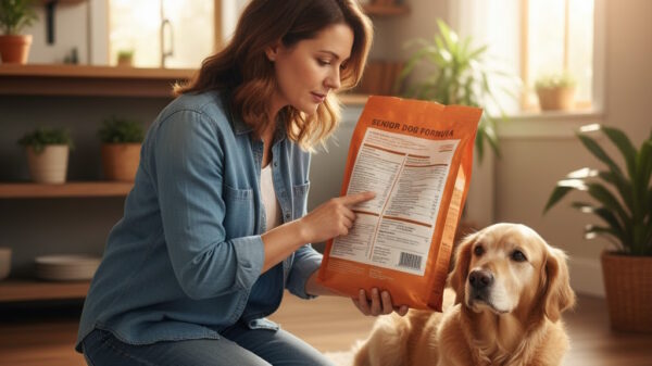 Senior Dog Food Label