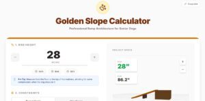 Dog Ramp Calculator