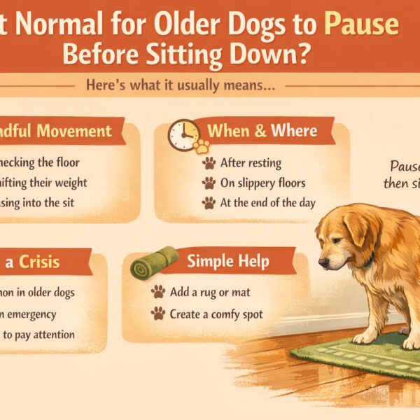 Is Your Older Dog Pausing Before Sitting? What It Really Means