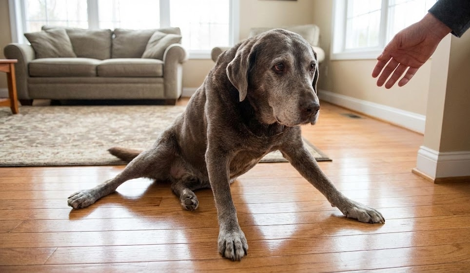 My Dog Still Walks Fine but Slips Indoors — What That Usually Means