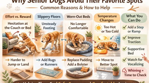 Why Senior Dogs Avoid Their Favorite Spots & How to Help