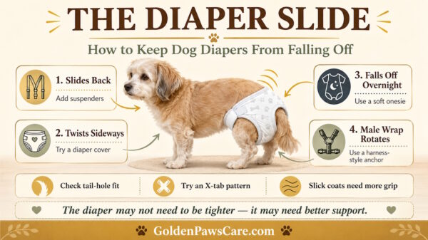 how to keep dog diapers from falling off