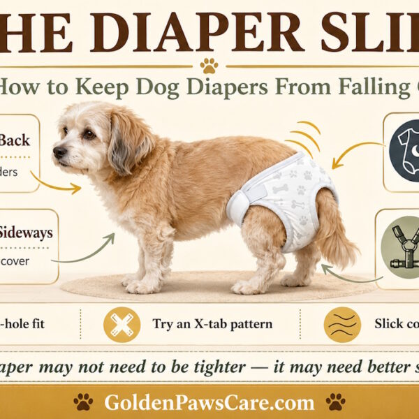 how to keep dog diapers from falling off